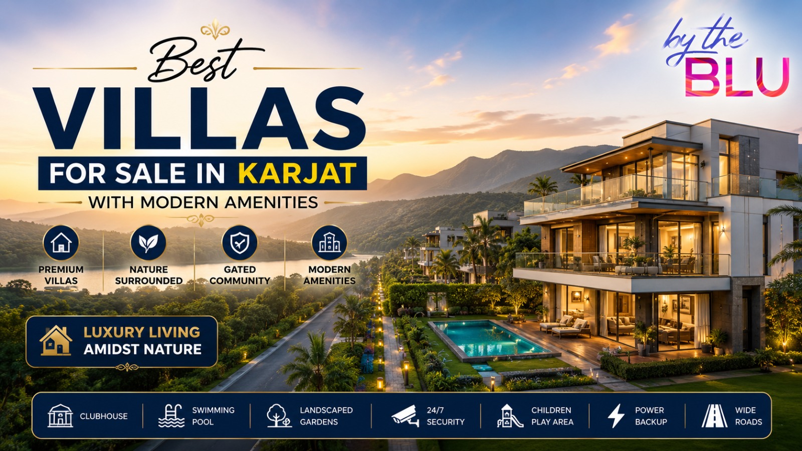 Ready villas for sale in karjat - By The Blu